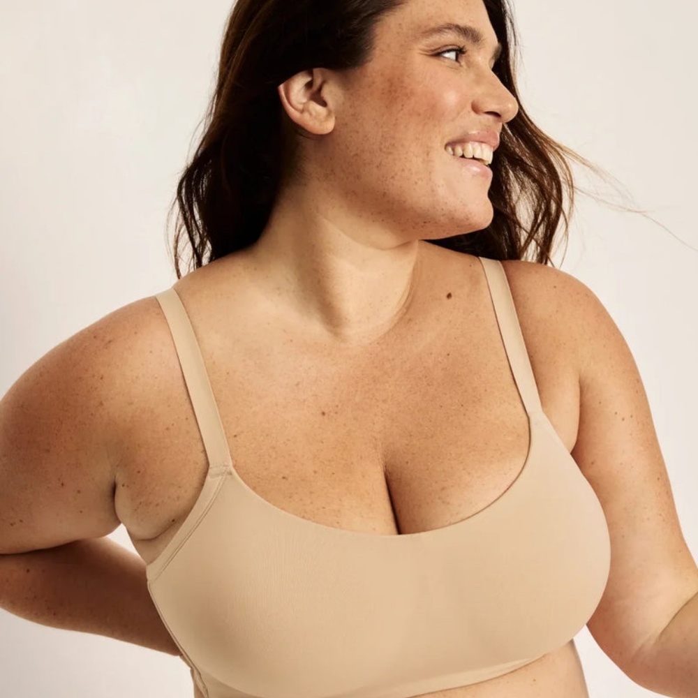 Knix One and Only Scoop Bra Size M Warm Sand